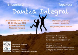 Cartel Encuentro Danza Integral Dantzasare